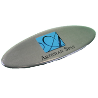 Artesian Headrest Label Dome Pillow Silver (Logo)